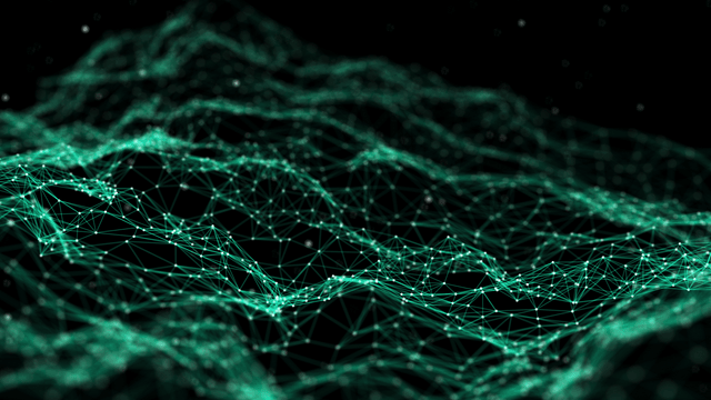 Connected network mesh representing cybersecurity resilience and organizational defense architecture