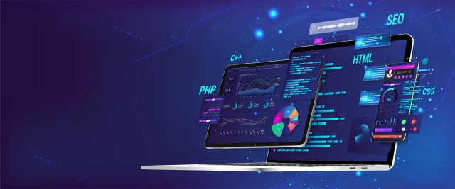 Web performance dashboard showing Lighthouse scores and Core Web Vitals metrics